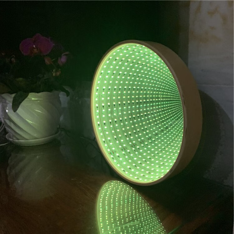 无限隧道镜子千层镜灯深渊灯镜子无限镜子镜面延伸时光