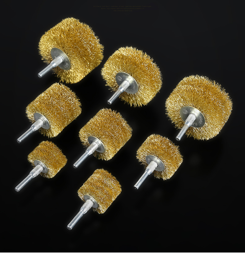 钢丝电动钢丝刷子 电动钢丝刷打磨轮除锈铜丝刷铁刷子抛光清洁刷钢丝