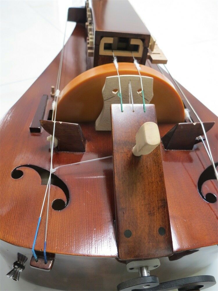 特色手摇风琴绞弦琴 摇弦琴 6弦24键手摇风琴纯手工制作定制款 橘黄