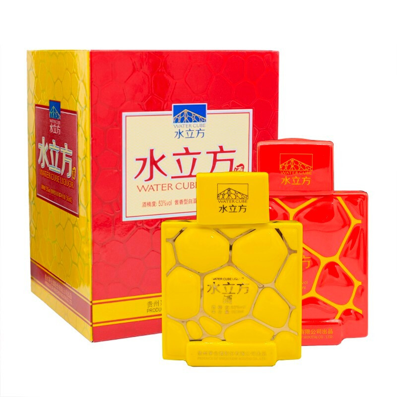 稀缺酒贵州茅台股份有限公司出品53度酱香型白酒水立方酒2017年水立方