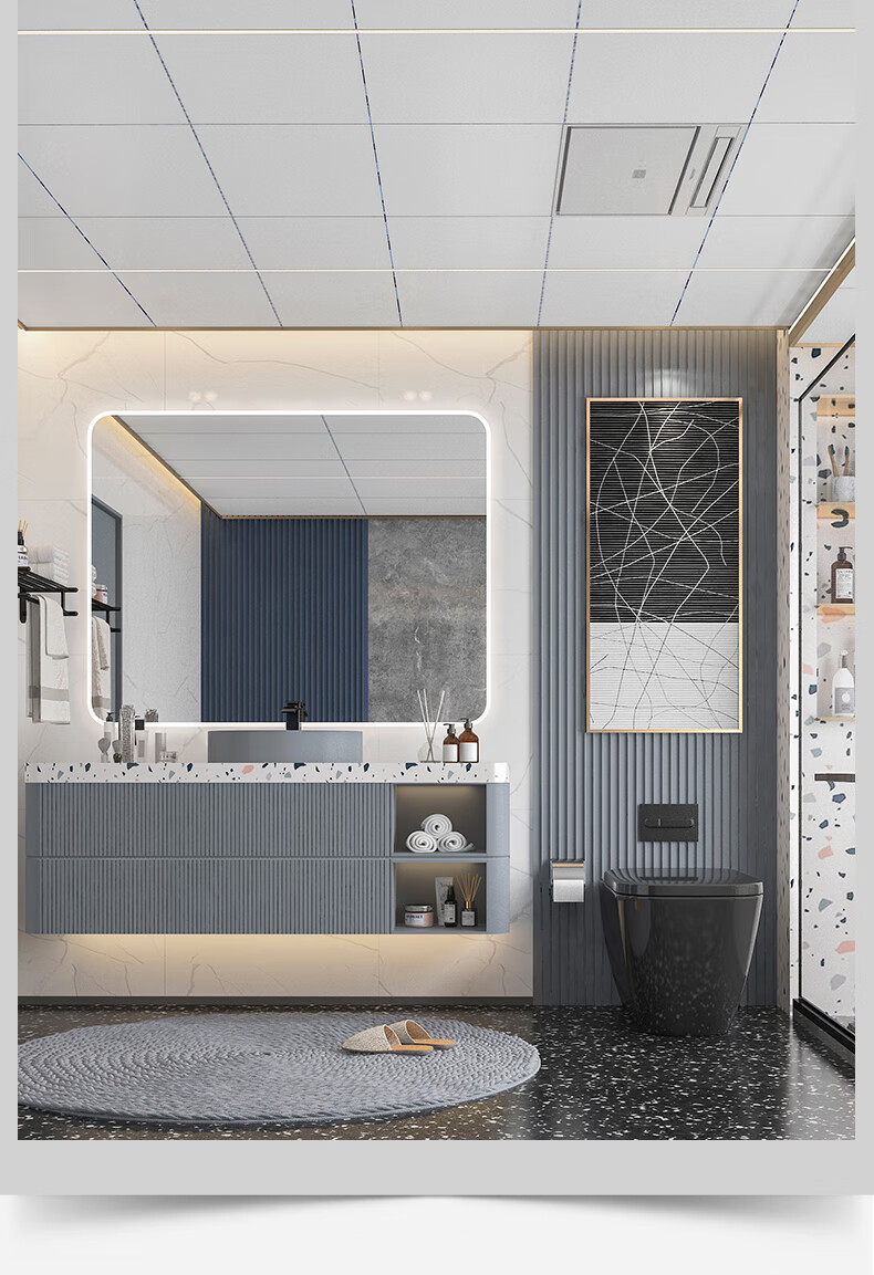 友邦youpon集成吊顶铝扣板8㎡厨房卫生间450600尺寸家用大板吊顶材料