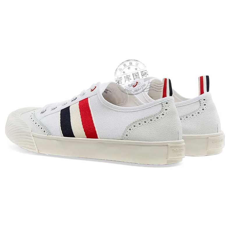 thom browne汤姆布朗 男鞋休闲运动鞋平底板鞋mfd140a 1588 100 白色