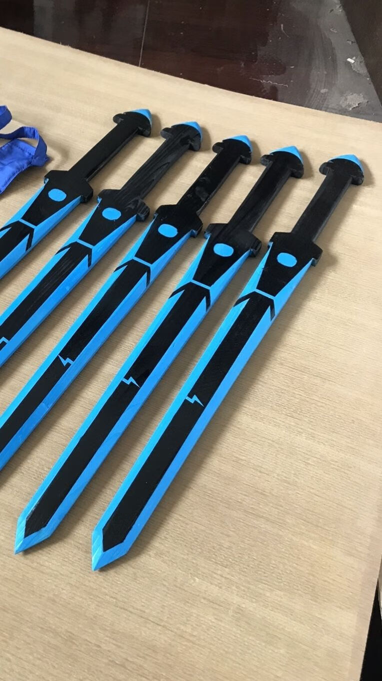 迷你世界能量剑木制儿童玩具游戏高配剑 66厘米能量剑【图片 价格