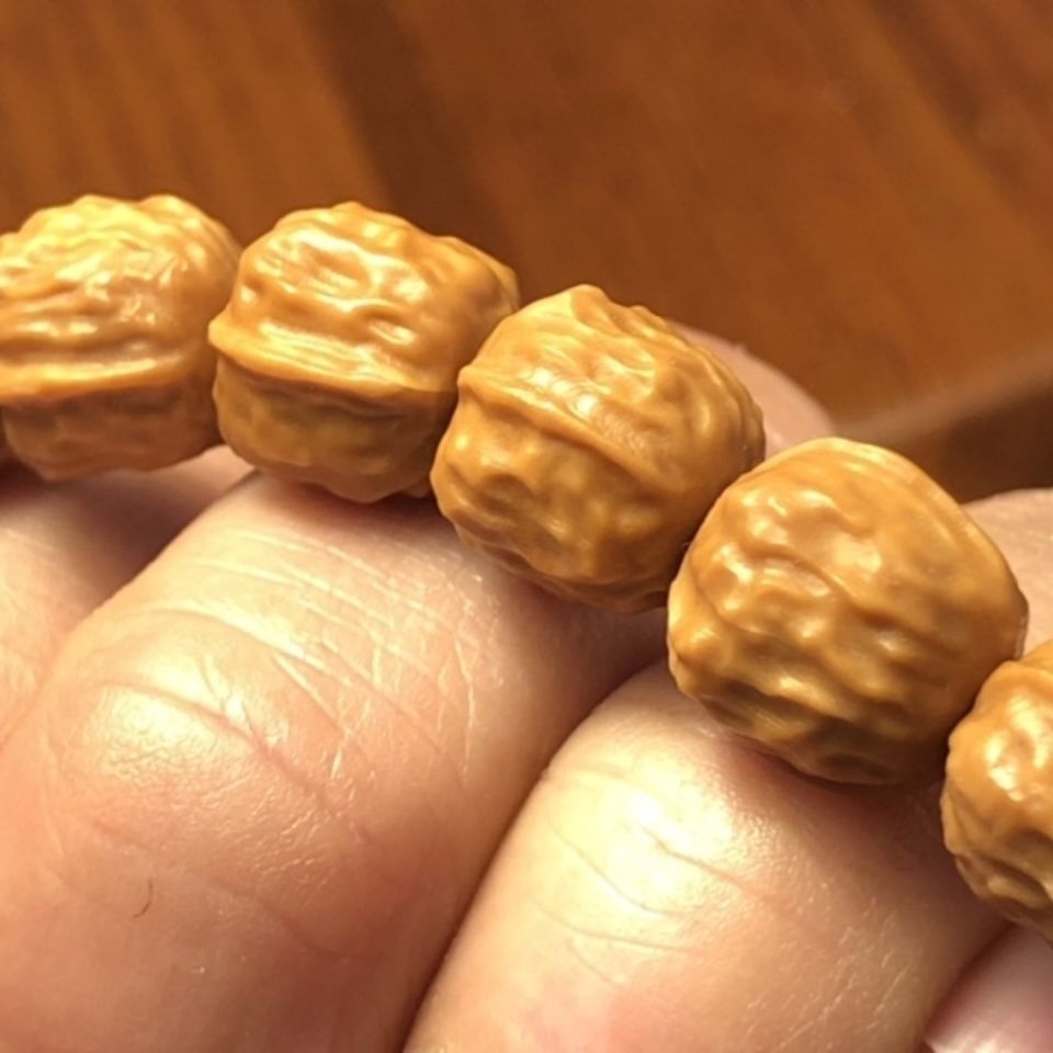 猴头雕刻蛤蟆头核桃手串108脖挂细作颗颗精挑尺寸12 生日礼物 节日