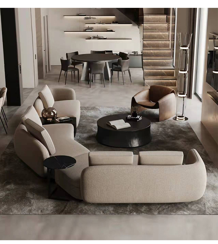 【100万关注】现代海马 沙发 意式bauhaus设计师轻奢现代极简大户型