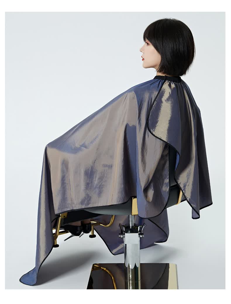 禾佳成特大理发围布不沾发专用剪发透视围布美发围布理发店潮k081白色