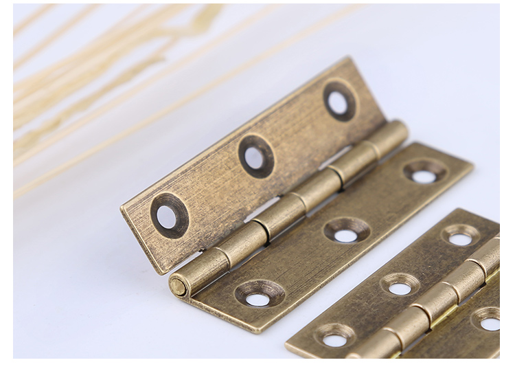 新中式衣柜门铜合页大全窗户平开铰链卫生间五金橱柜子门荷叶折叠定制