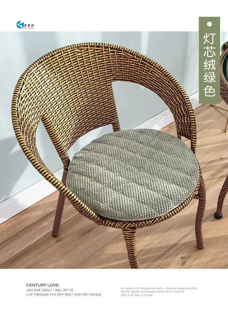 加厚圆凳子坐垫屁垫屁股防滑纯色椅子垫藤椅垫子可拆洗可定做地垫