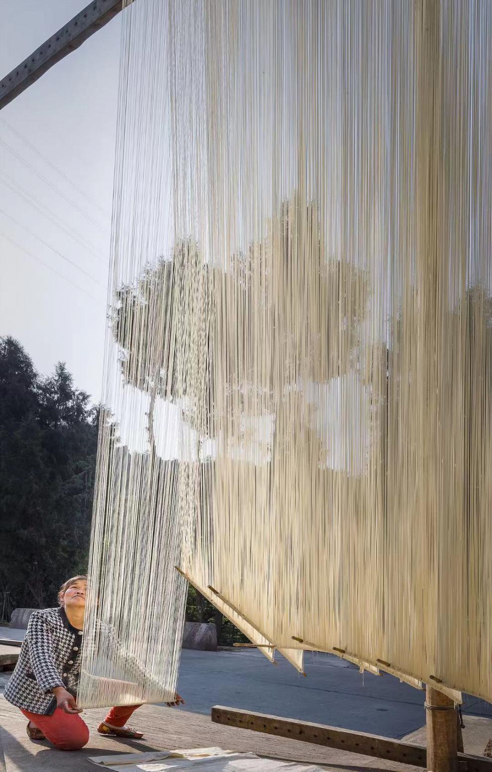 中江手工空心挂面四川特产龙须面特细如丝不坨面精品礼盒装 谭水井