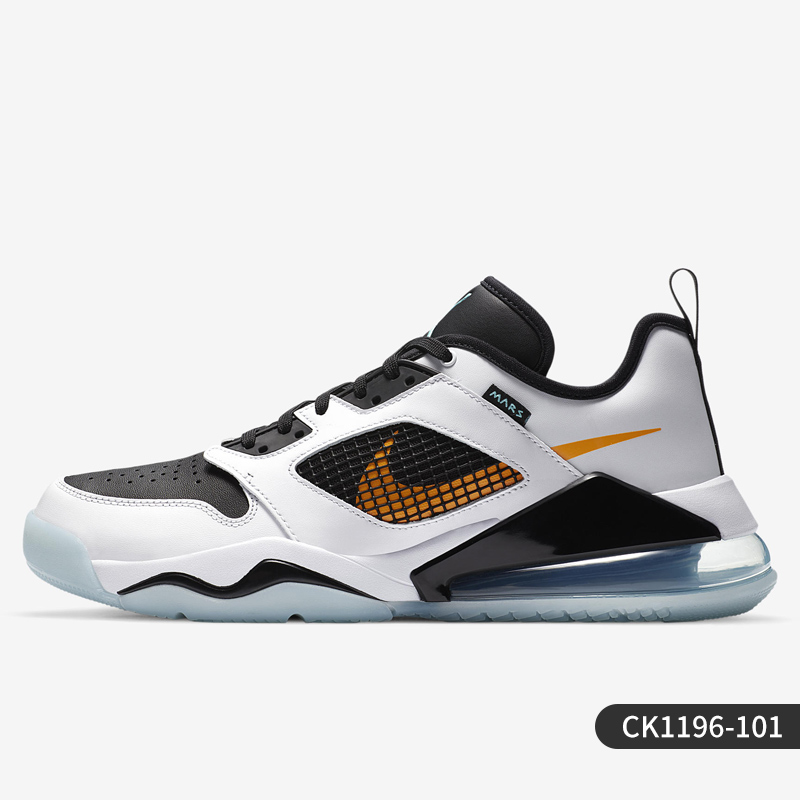 nike耐克男鞋jordanmars270黑红气垫缓震大童运动鞋aj潮流篮球鞋ck
