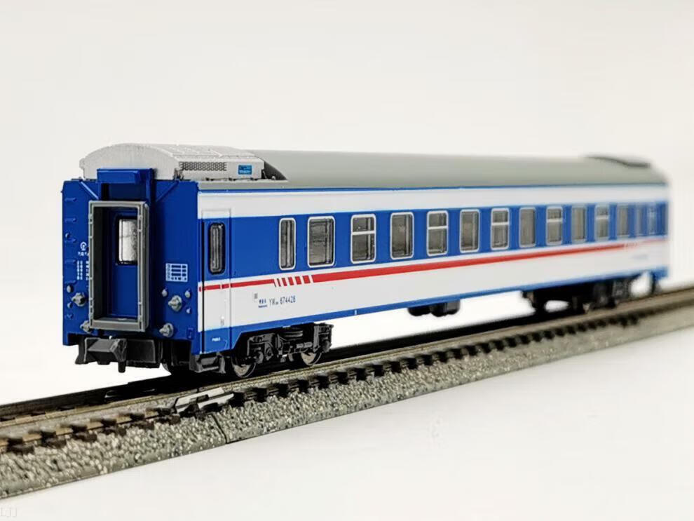 25k火车模型kunter n1:160比例火车模型 中国铁路yz硬座/yw硬卧25k系