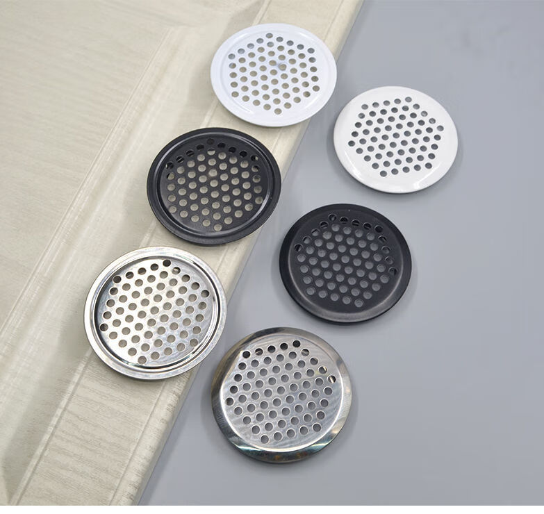 通风口网罩橱柜透气孔衣柜鞋柜不锈钢通气孔透气网孔洞装饰圆盖气孔塞