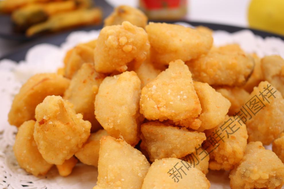 三统万福盐酥杏鲍菇 油炸蘑菇休闲小吃蘑菇椒盐冷冻半成品1kg/包礼包