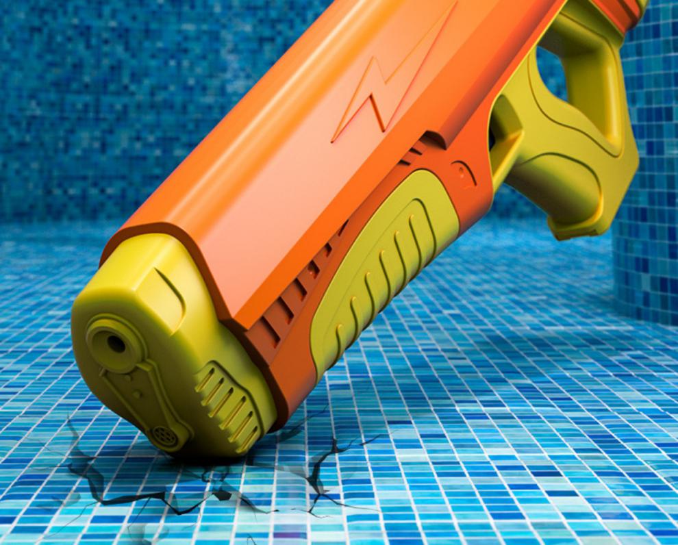 【全新升级】2022新款儿童鲨鱼电动水枪高压强力滋水枪吸水大容量储水