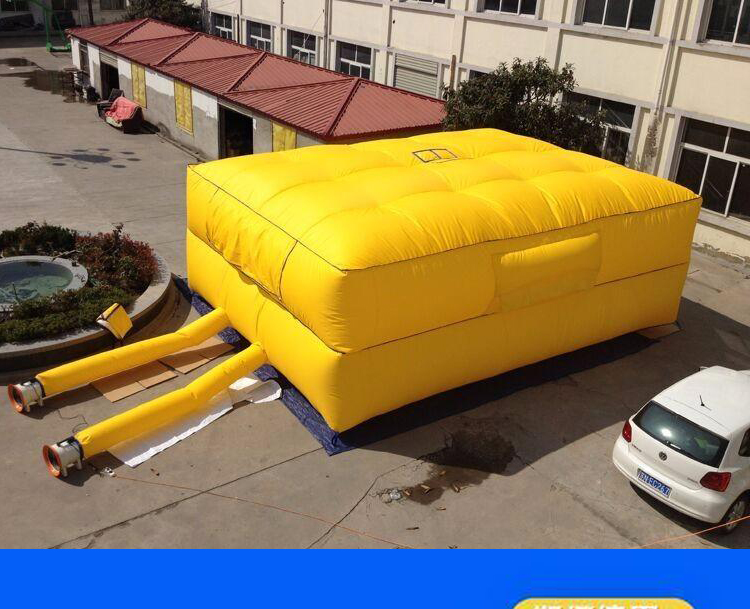 高空防摔充气消防救生安全逃生气垫工地防坠救护坠落救援滑雪防护 6x6