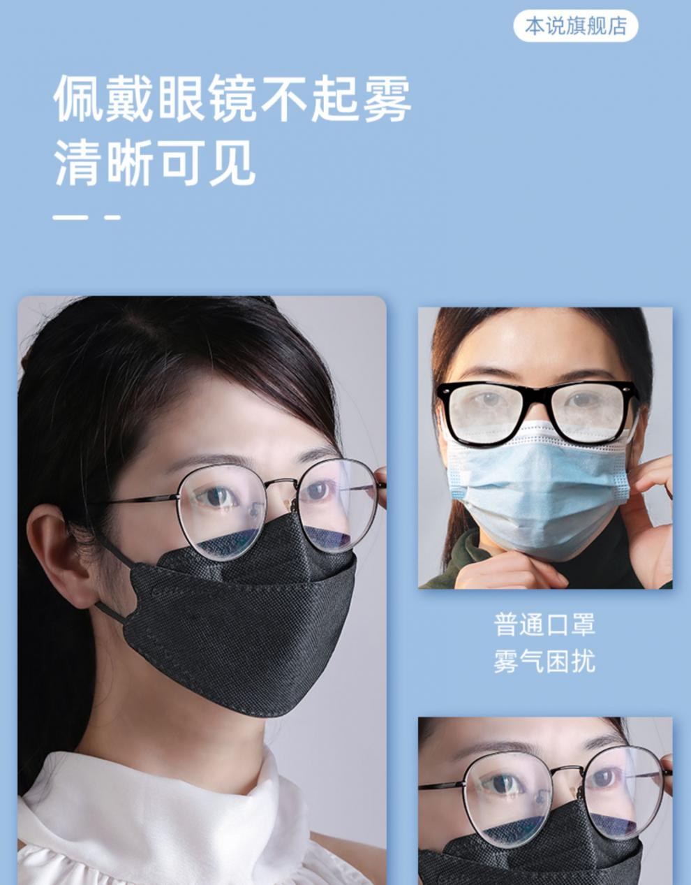 kf一次性韩版94防护口罩立体大人防尘防雾霾独立包装冬季保暖医用外科