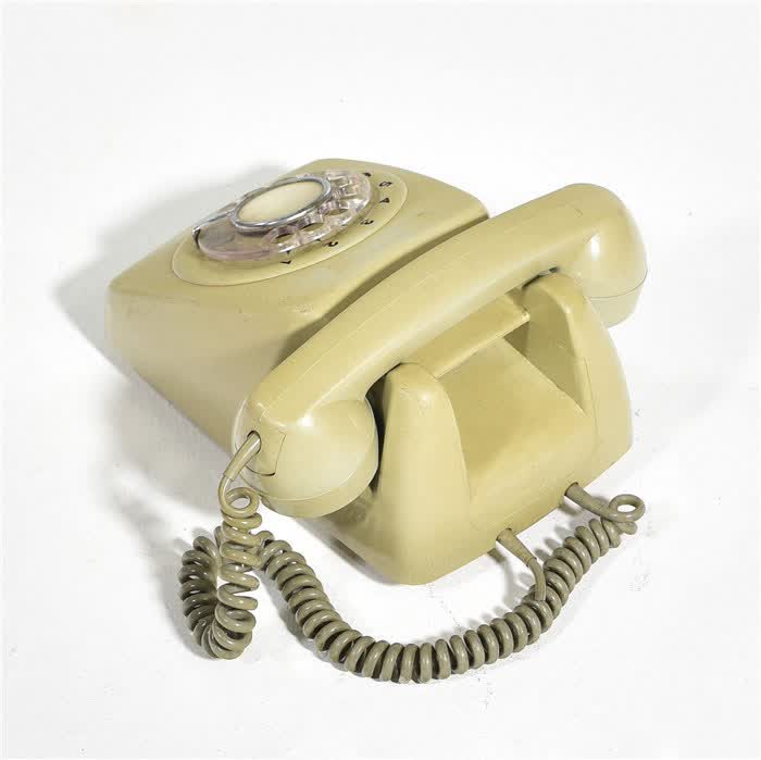 老式转盘电话机80后复古装饰道具古董老物件摆件日式彩色怀旧座机