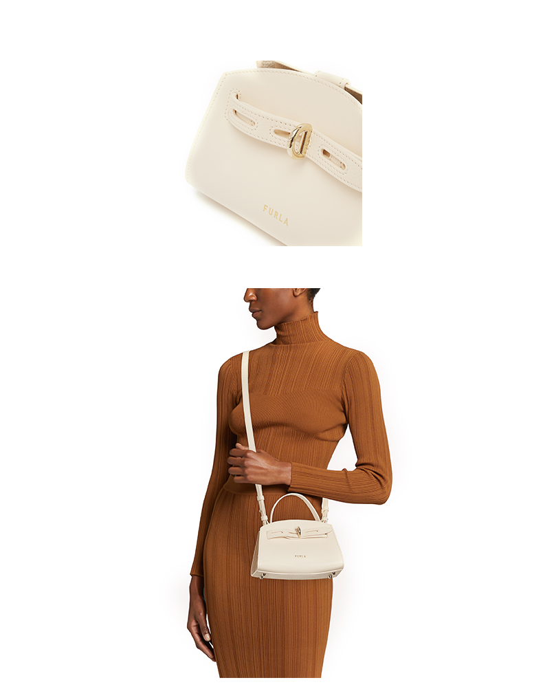furla芙拉margherita小妖精迷你手提包干邑棕色