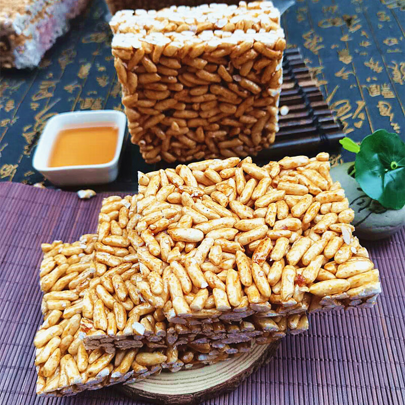 广西特产钦州灵山米花糖爆米花8090传统怀旧童年零食小吃年货圆米米花