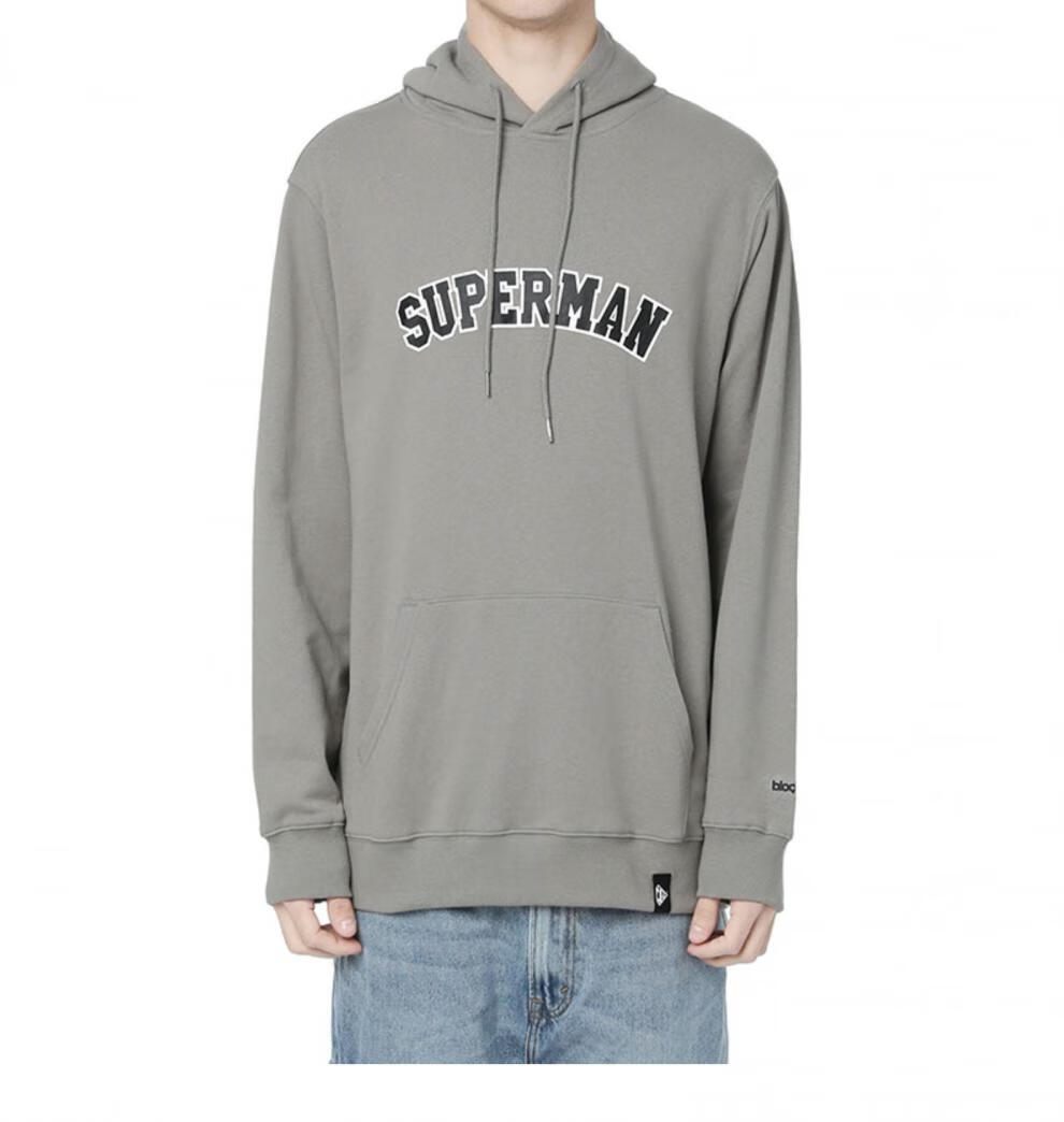 superman背面立体字母连帽卫衣00093xe ccx/灰色 xs【图片 价格 品牌