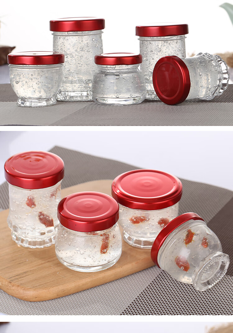 boussac燕窝分装瓶家用玻璃食品级耐高温密封罐燕窝空瓶子挑毛工具