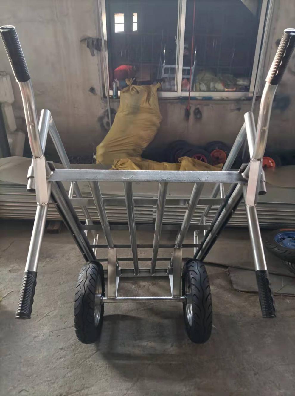 两轮手推车工地板车护栏货车地排车拉货车拖车手拉车载重王搬运车 1米