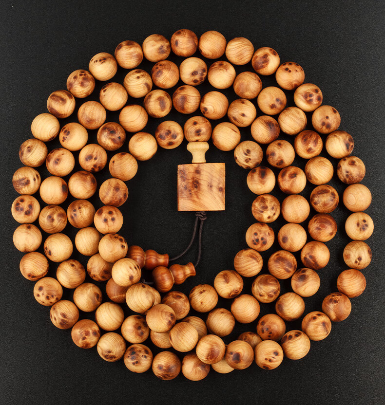 京选臻品正宗太行崖柏手串108颗佛珠项链男雀眼满瘤疤念珠多圈手链