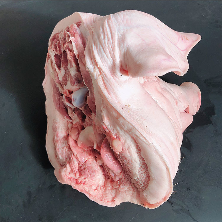 新鲜猪头生猪头整只猪头土猪头猪脸带耳朵猪脸猪头普米加罗16斤头个