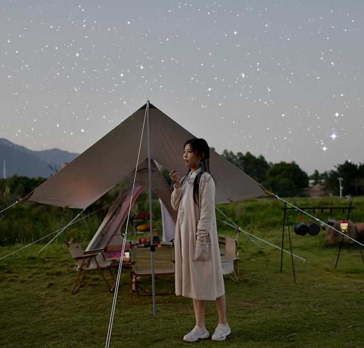 luxe金字塔帐篷alltel印第安户外帐篷野营加厚棉布精致露营金字塔防雨