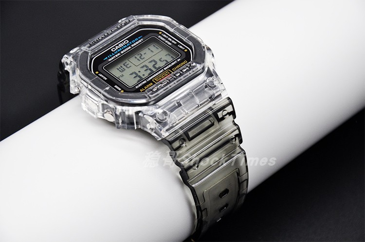 2022新品代用卡西欧g-sho黑金g110/700/400/5600/gm冰韧冰川透明表壳