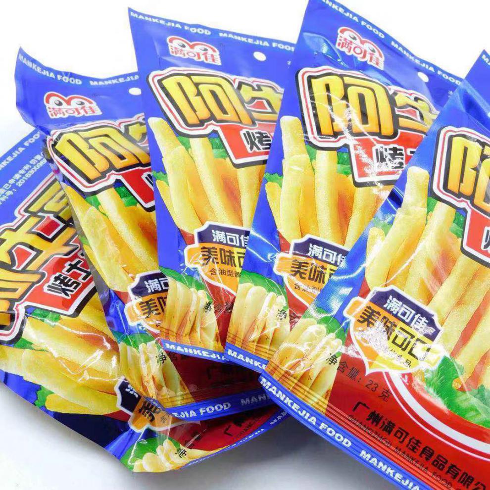 可佳阿牛哥烤土豆条 23g*40包 番茄味薯条80后怀旧膨化食品休闲小零食
