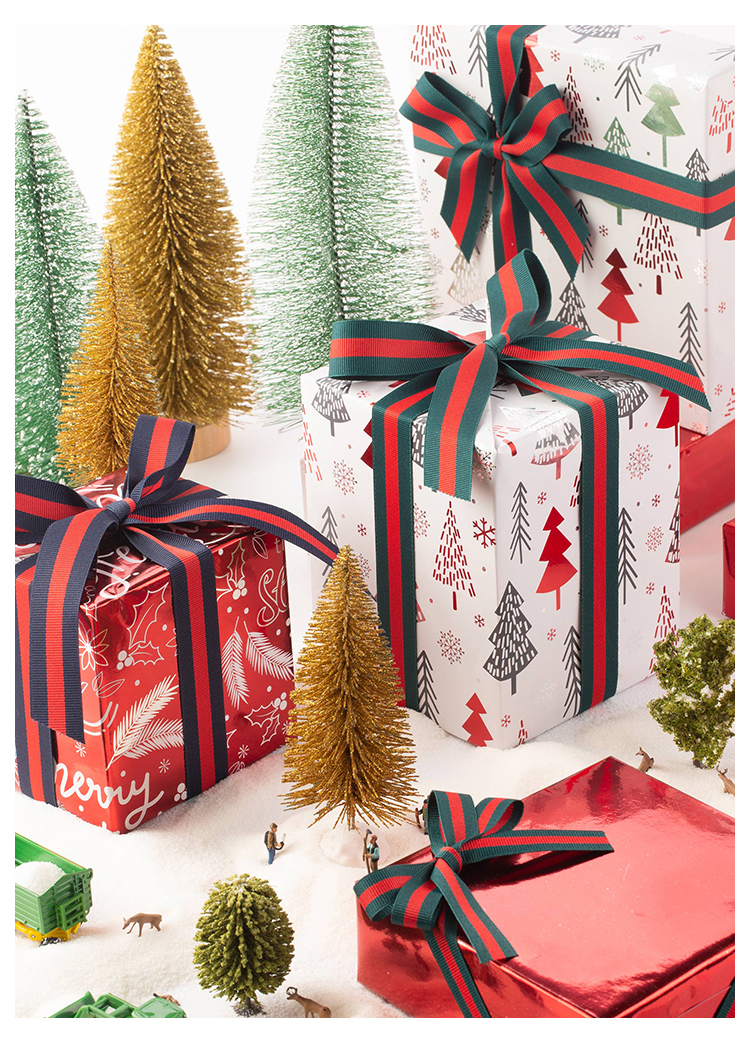 圣诞包装纸超大新年礼物包装纸大尺寸精美包装纸ins风圣诞礼品纸手工