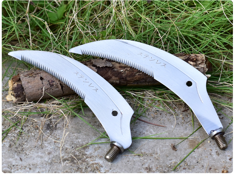 京选镰刀钓鱼野钓多功能户外不锈钢钓鱼用割草镰刀割草刀水草刀小全钢