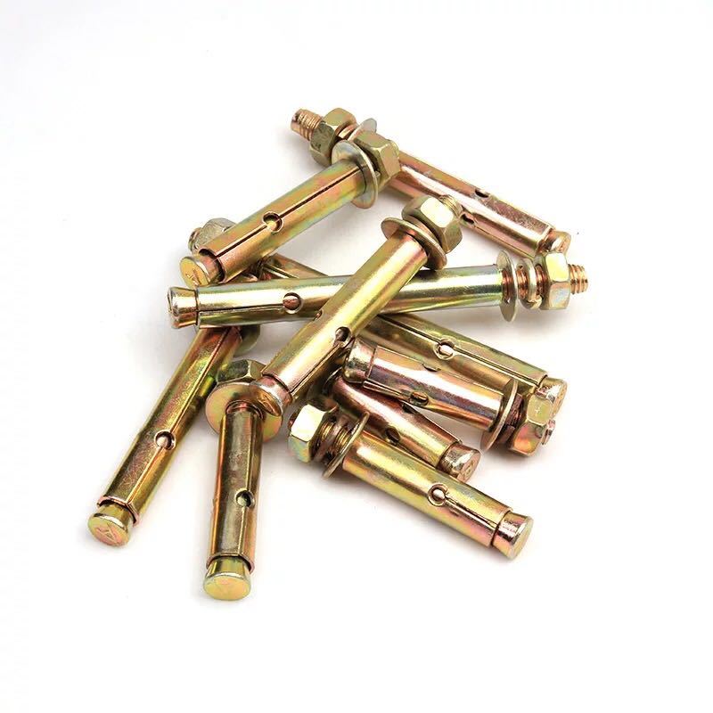 膨胀螺丝螺栓膨胀螺丝国标爆炸螺丝镀锌铁膨胀螺栓8厘拉爆m6m8m10m12