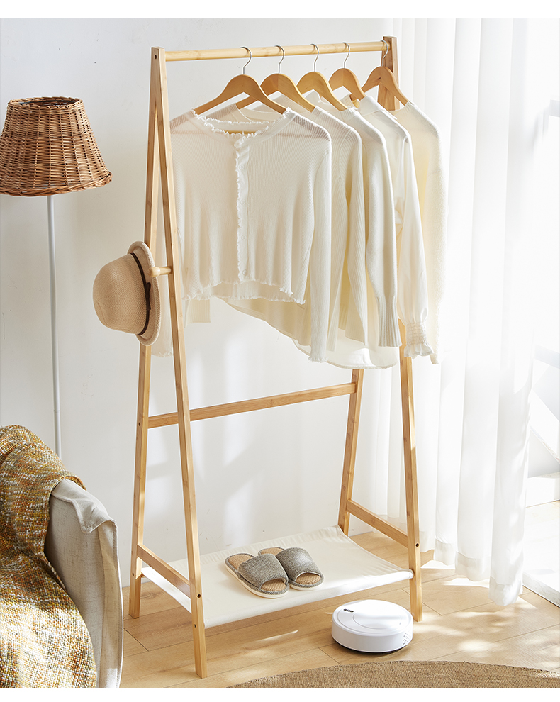 置衣架衣架落地卧室衣服家用置衣置物架衣架杆子简易挂衣架衣帽架云岚