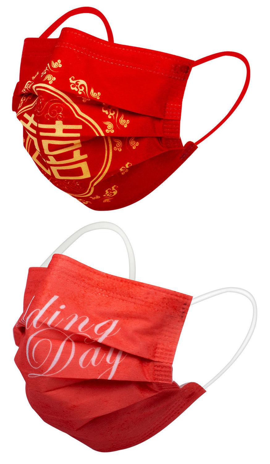 聂庄喜字婚庆结婚喜庆中国红色口罩成人创意个性潮图案定制印字双喜满