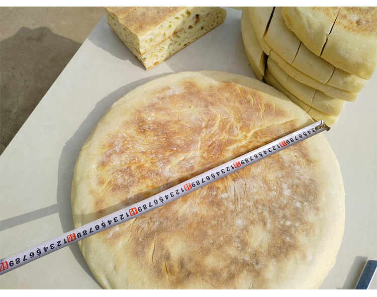 苏北宿迁徐州特产手工烙饼泗阳沭阳碱面老面头穿城大饼 头穿城大饼