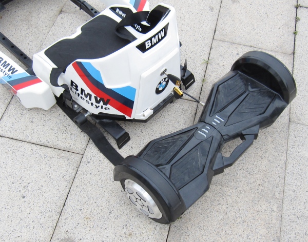 电动儿童卡丁车网红漂移平衡车改装支架套件广场四轮赛车10岁12岁白色