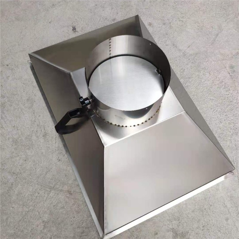 定做工业焊接不锈钢吸烟罩废气通风除尘方形圆形集气罩注塑机排烟