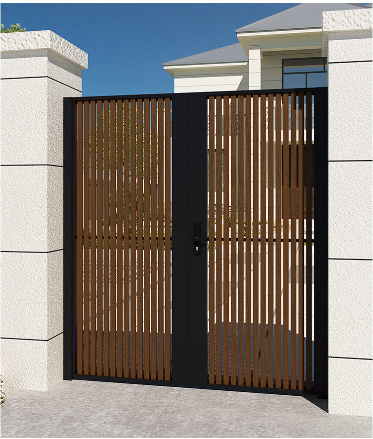 铁艺简约风别墅大门庭院门户外大门现代进户门花园单双开大门 款式三