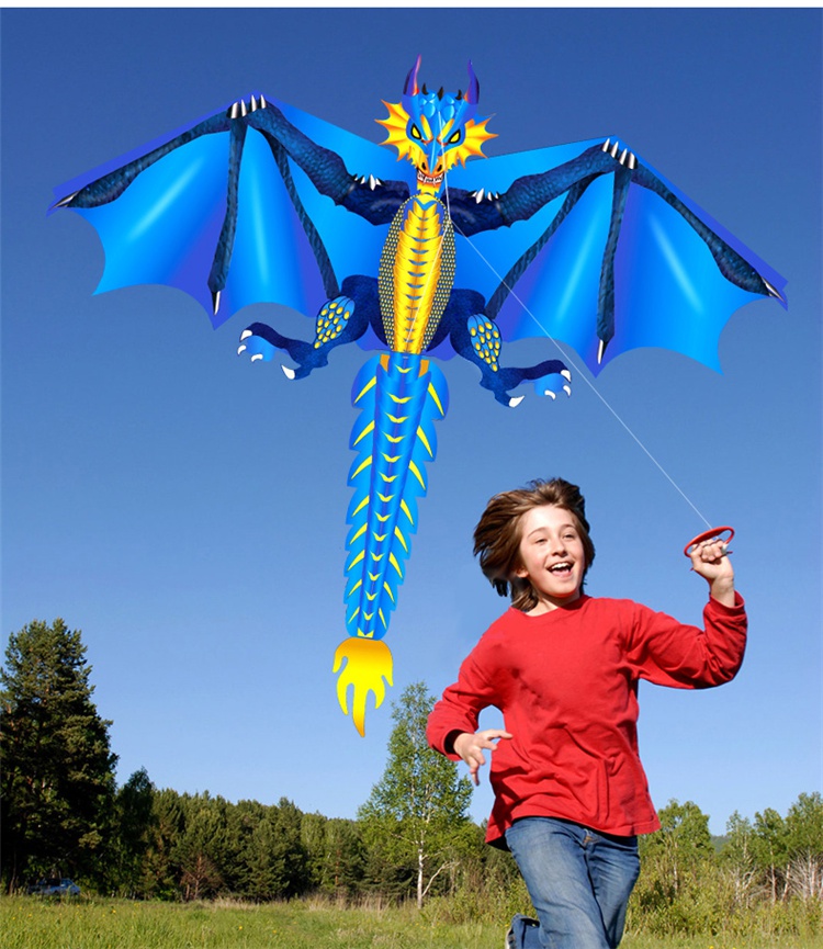 风筝大型带灯超大夜光风筝大人专用夜光灯儿童新款翼龙风筝龙led灯带