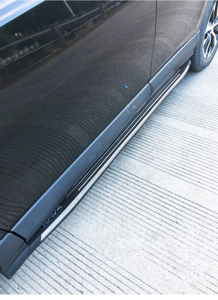 适用于09-12款丰田rav4脚踏板改装饰原厂16-18迎宾荣放加厚侧踏板 16