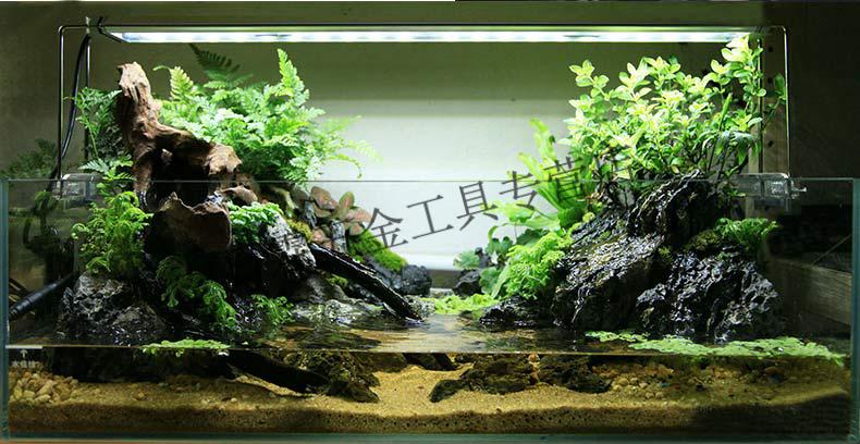 鱼缸黑色发泡胶造景用卡乐水族雨林淋水陆水草假山石头青龙石色剂 国