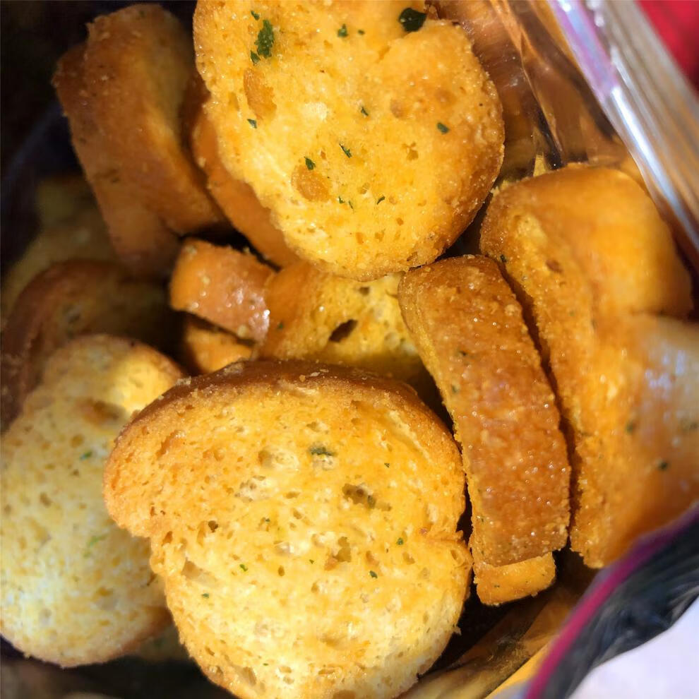 韩国三立samlip法式蒜香面包片新款披萨味面包干蒜蓉法棍网红零食