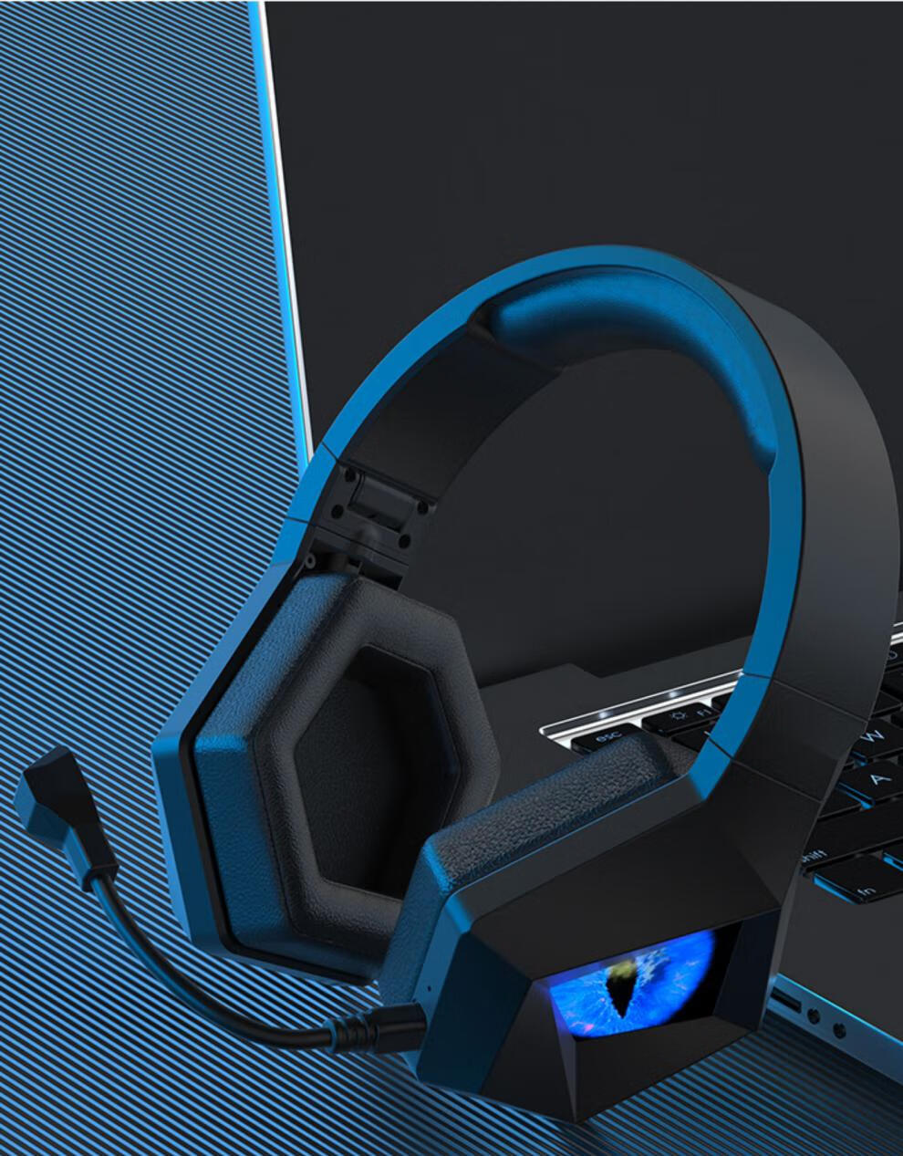 钛度冰霜之眼l1魔兽争霸游戏电竞耳机带麦蓝牙50头戴式耳麦24g无线低