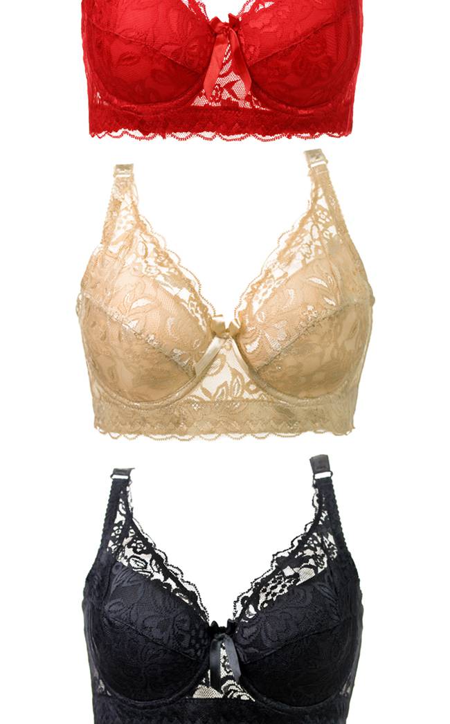 依迪筱超大码罩杯胸罩胖mm加肥加大码无海绵大码文胸有钢圈聚拢调整型