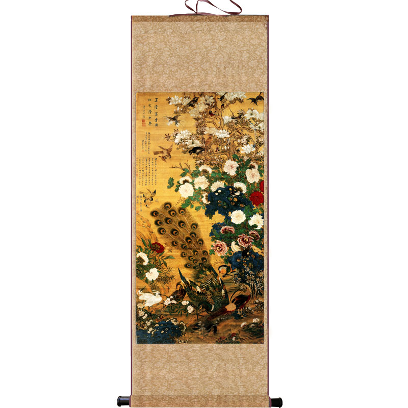 宋代名家字画仿古卷轴画酒店送礼丝绸卷轴挂画书房装饰定制中式画宋