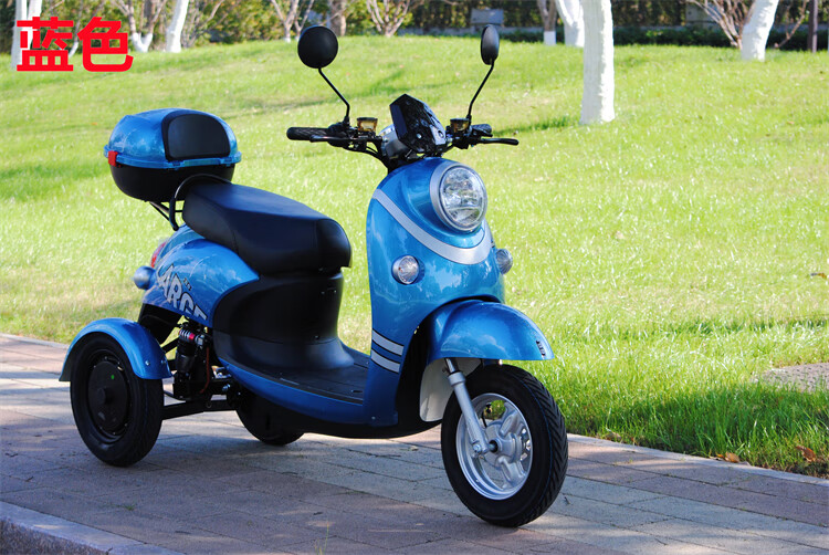 小龟电动三轮车不倒翁摇摆电瓶车高速电摩爬坡外卖家用代步 前后三