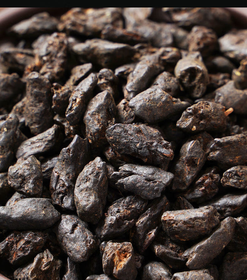 碎银子茶化石糯香熟茶云南特产碎银子茶罐装茶叶批发 碎银子250克