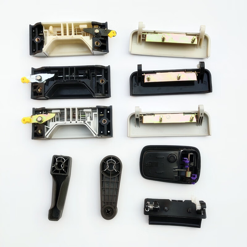 适用于五菱荣光6407配件车门把手内扣手中门外拉手前门拉手摇把银色